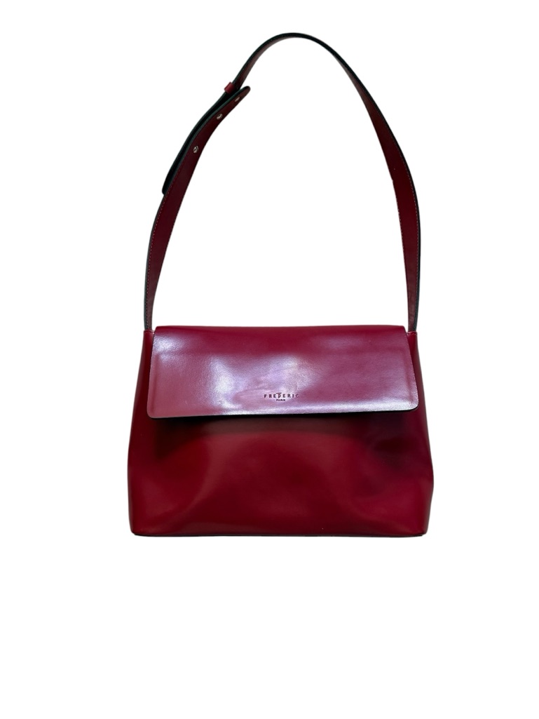 Frederic Paris Burgundy Shoulder Bag